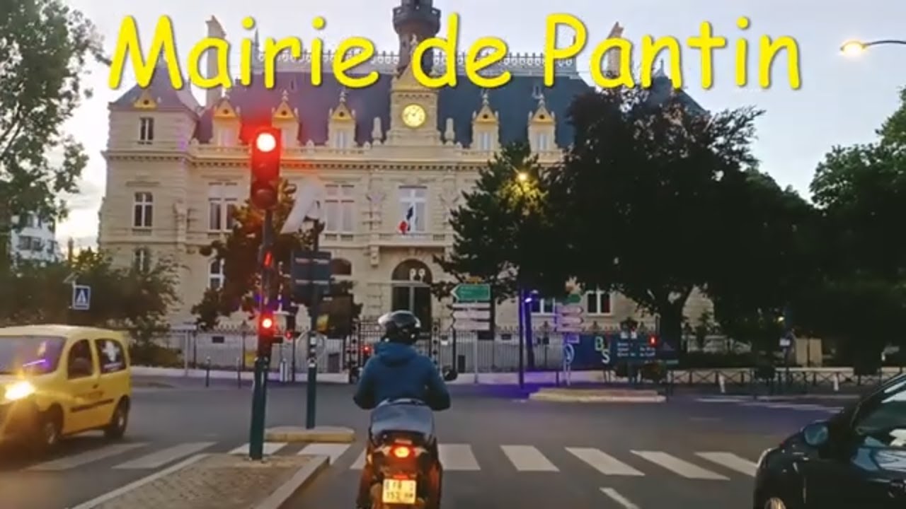 Mairie de Pantin -  4K- Driving- French region