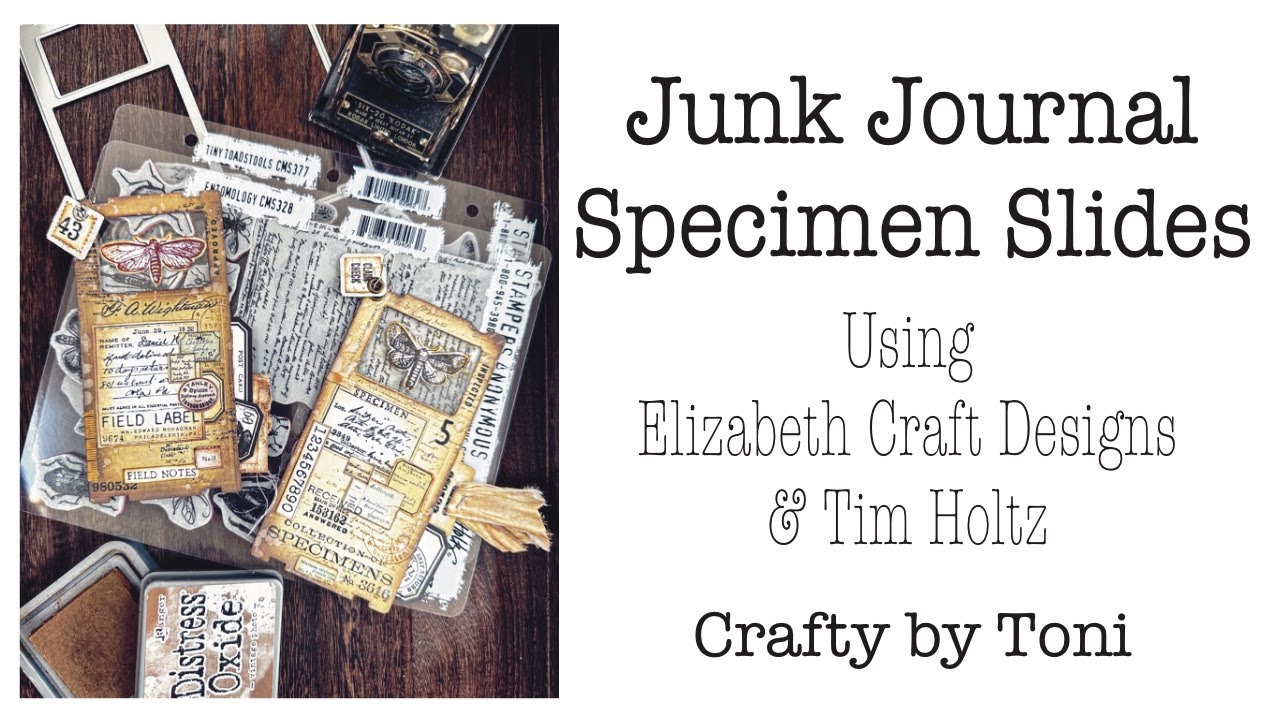 Junk Journal **SPECIMEN SLIDES** Using ECD & TIM HOLTZ …………