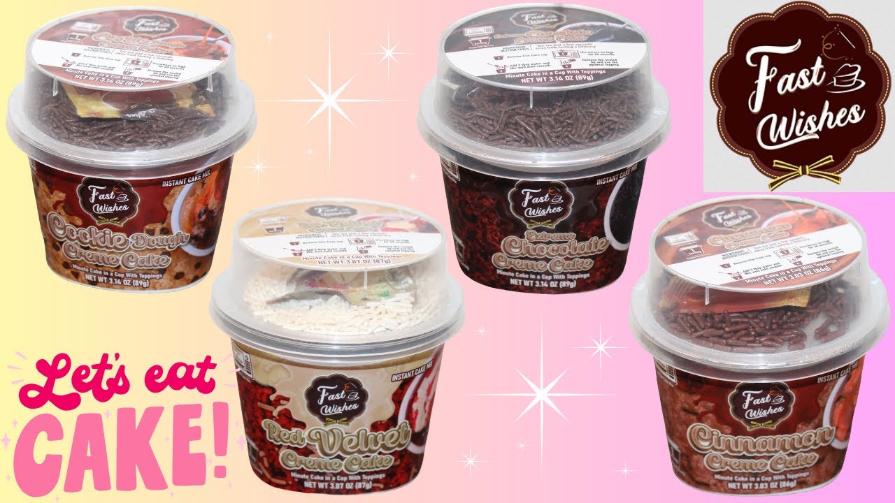 Fast Wishes Crème Cake: Cookie Dough, Red Velvet, Extreme Chocolate & Cinnamon Review