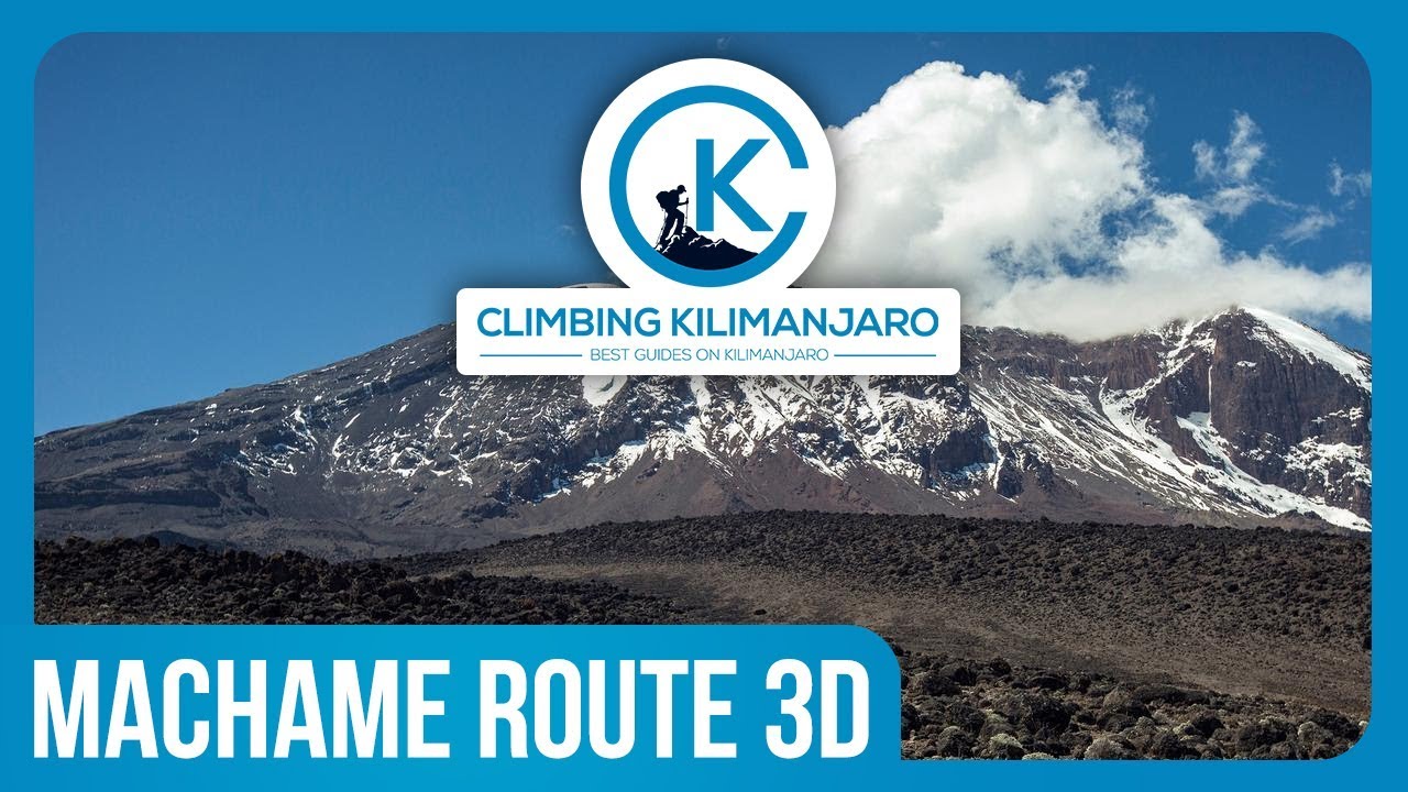 Machame route 3D - Climbing Kilimanjaro
