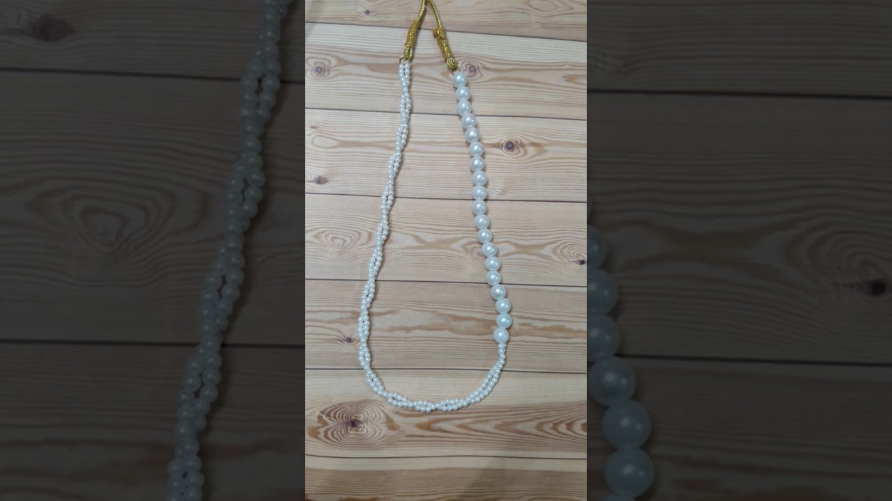 Pearl 🦪 necklace #diypearlnecklace #pearlnecklace #diyaccessories #diy  #diyshorts #shortstutorial