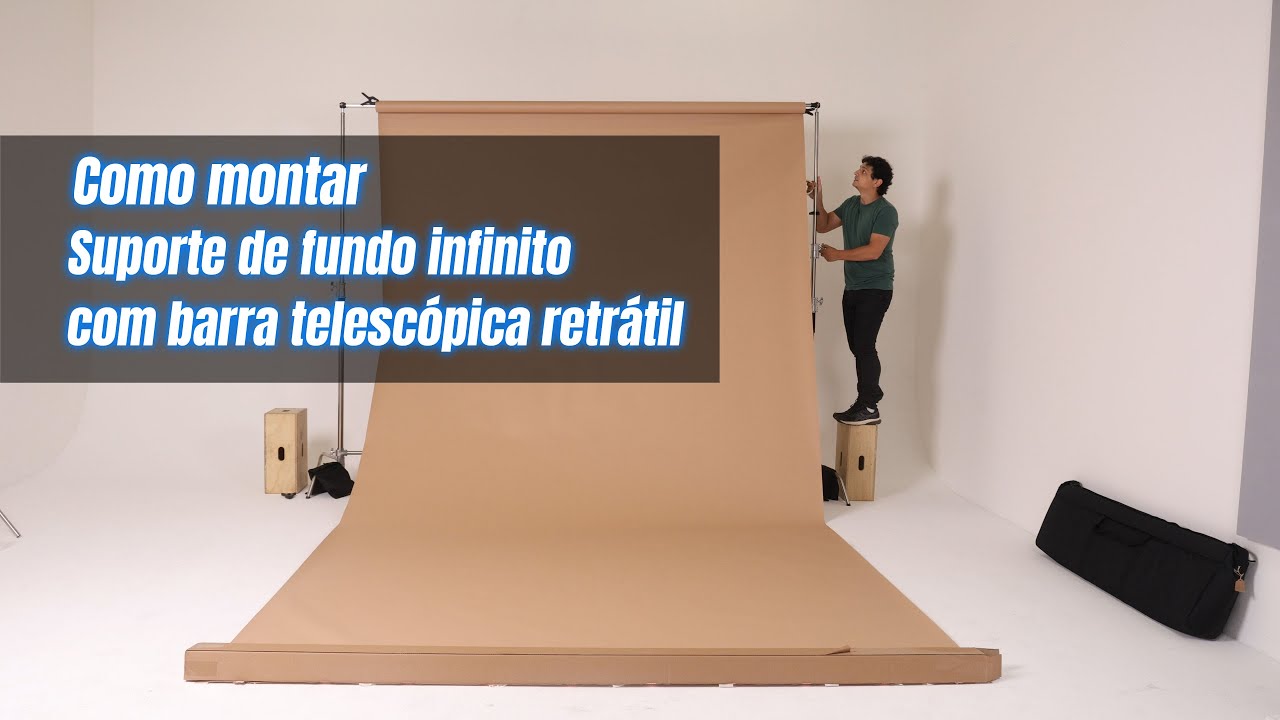 Como montar Kit suporte de fundo infinito Lumitec Foto