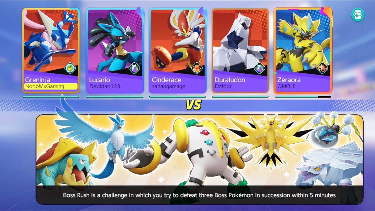 How to win Boss rush mode Pokemon Unite New map mode Buss rush  gameplay  @pokemonunite 🔥🔥