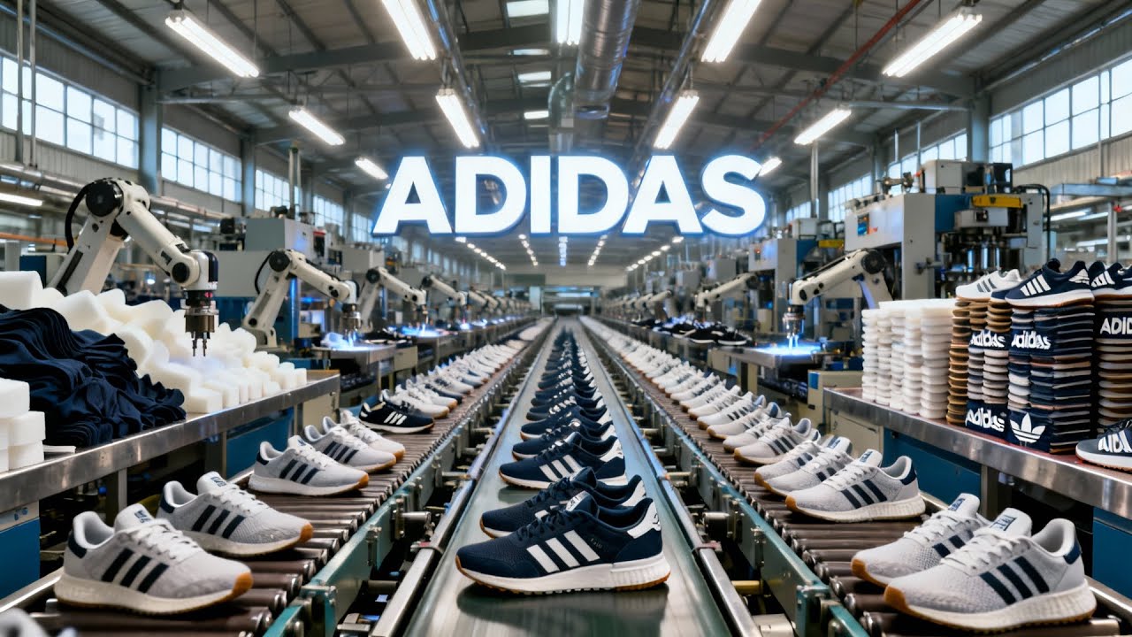 Inside the Adidas Factory: How MILLIONS of Adidas Shoes Are Made in Factory! (Full Process)