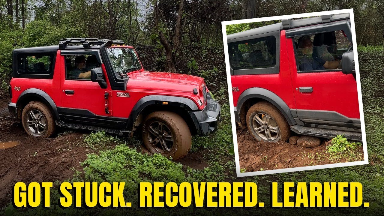 Mahindra Thar ⁠Self-Recovery in Action | Real Off-Road Challenge&nbsp;In&nbsp;Rain @LearnOffroad