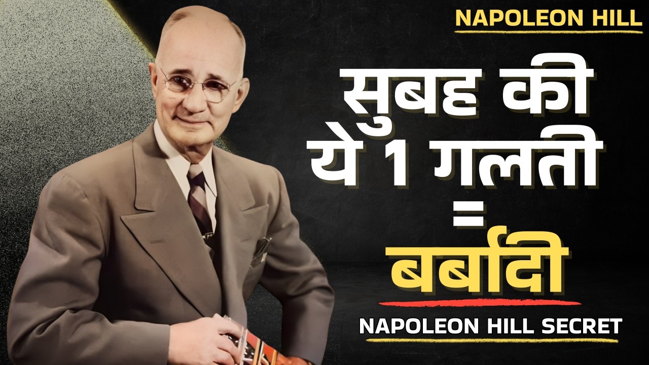 सुबह की ये 1 गलती आपको गरीब बनाए रखेगी | Napoleon Hill Mind Control Formula