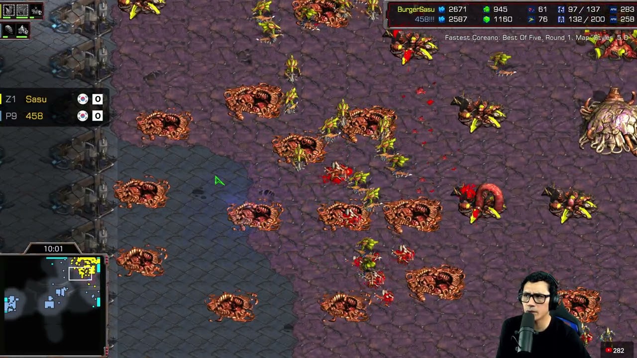 STARCRAFT FASTEST BO5 🇰🇷 SASU vs 458 | R1 y R2 ⚔️