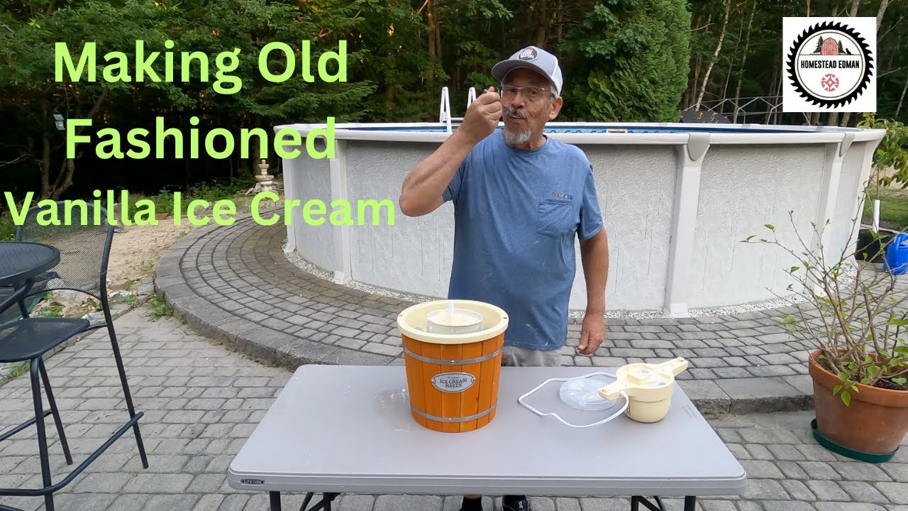 Making Old Fashioned Vanilla Ice Cream with review of Nostalgia 4qt ice cream maker 2024