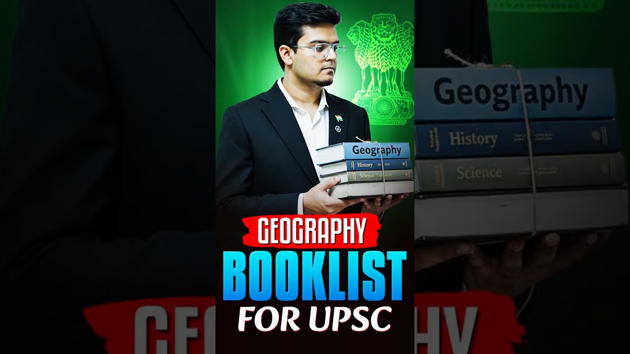 Geography Booklist For UPSC CSE by Dr. Shivin Sir #shorts #drshivin #sarrthiias #upsc
