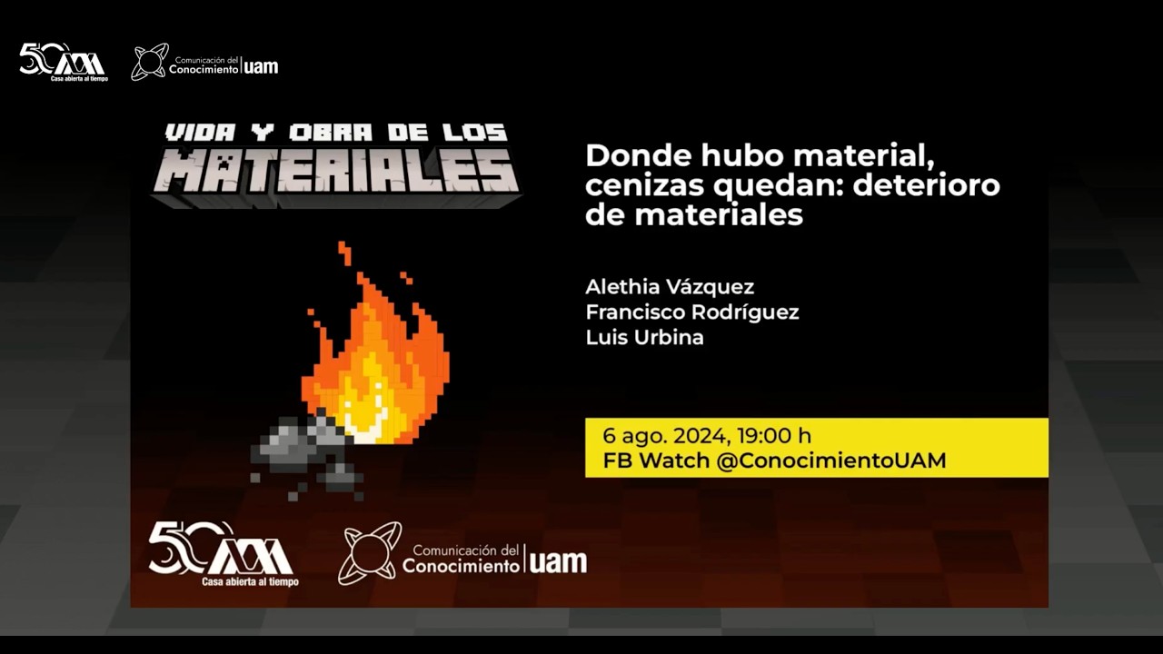 Ciclo Vida y obra de los materiales: Donde vienen y a donde van (30 Jul 2024)