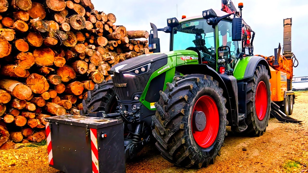 Holzhacker Traktor Fendt 942 Doppstadt DH 812 Hackschnitzel 