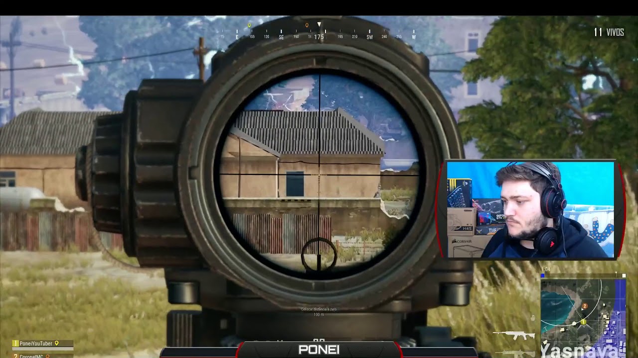 Minha primeira partida ganha em live no PUBG 2xSquad