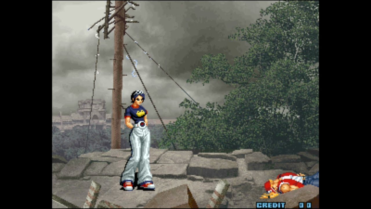King Of Fighters 2002 Story Mode Blue Hair Women Team