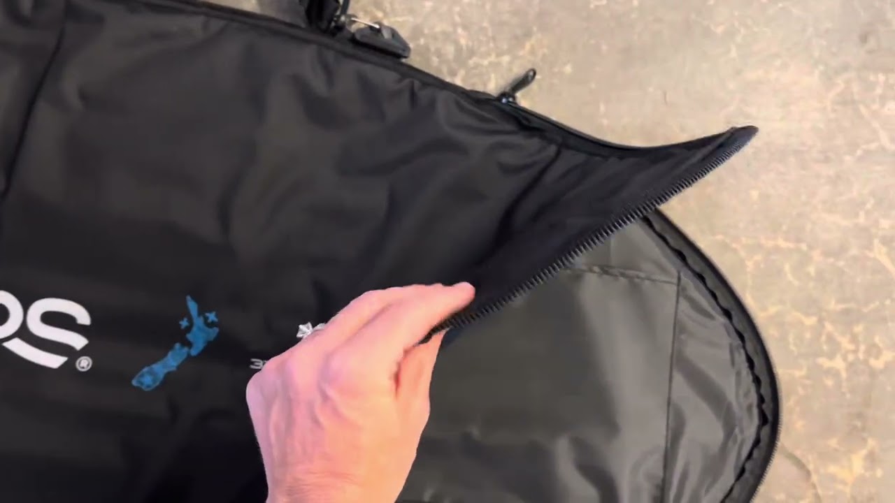 BPS Gator Black Fiberglass Skimboard 🏄 | Durable, Lightweight & With Carry Bag
