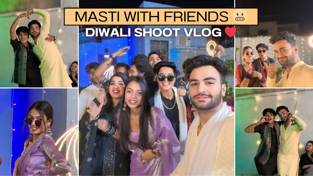 Rajju Ne Sabko Shoot Pe Hasa Hasa Ke Pagal Kar Diya 🤪 | Masti With Friends | Diwali Shoot | Vlog 40