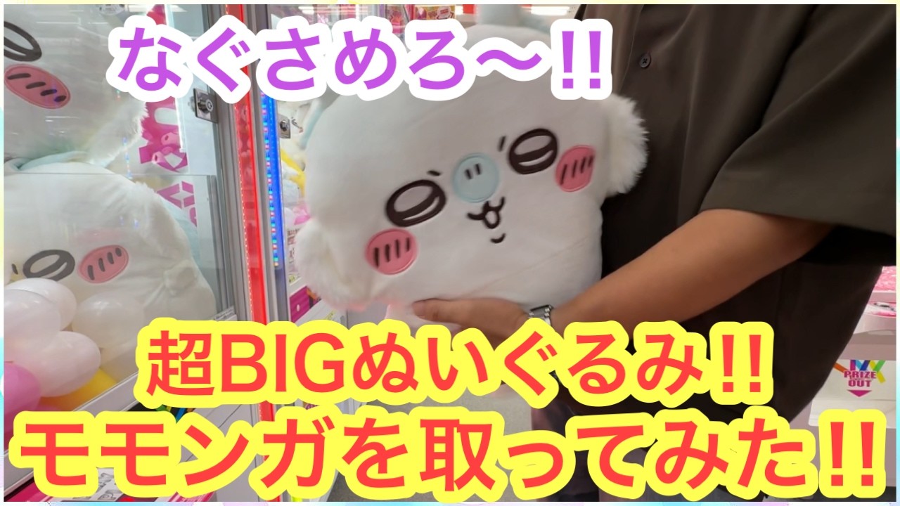 【ちいかわ】超BIGモモンガを取りにいく！！あの大人気ちいかわプライズにもチャレンジしたら最後に・・・