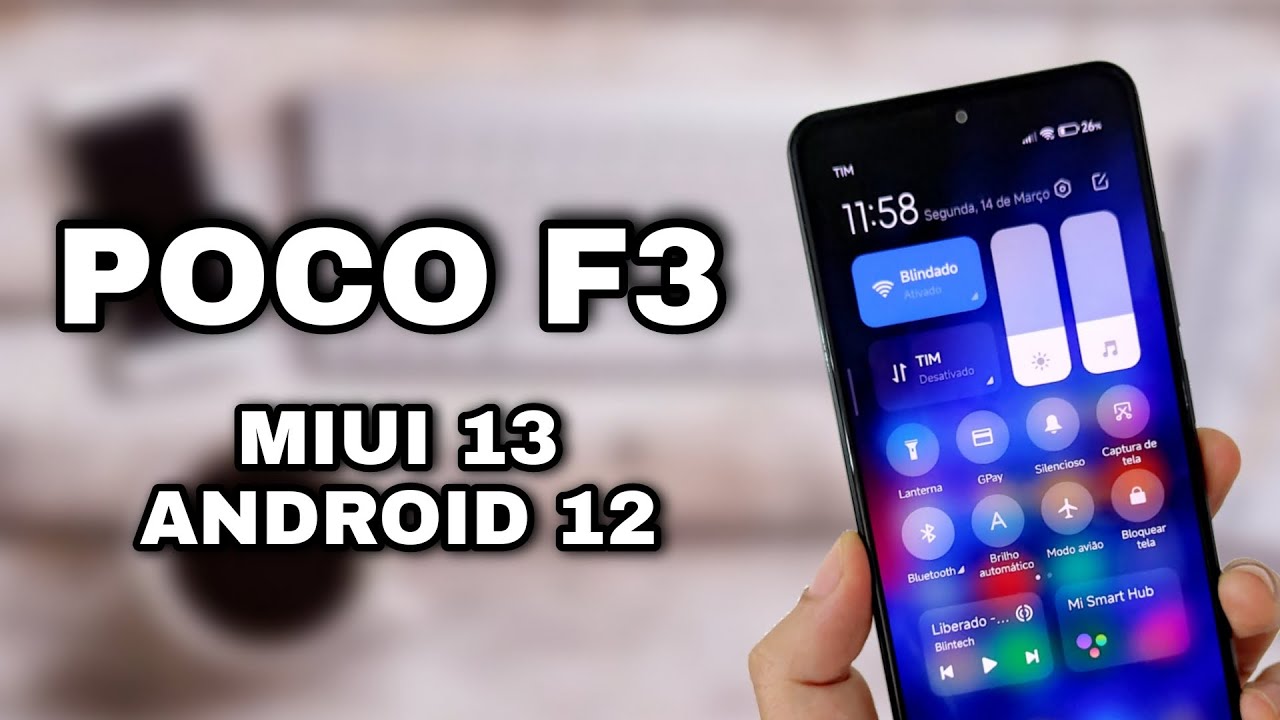 Finalmente - Poco F3 - MIUI 13 Android 12 - Top 10 + Novos Recursos adicionados - Review Completo