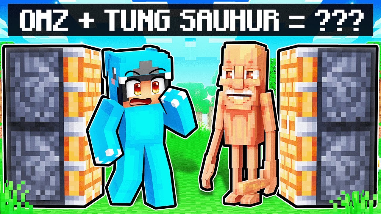 Omz + Tung Tung Tung Sauhur = ??? in Minecraft!