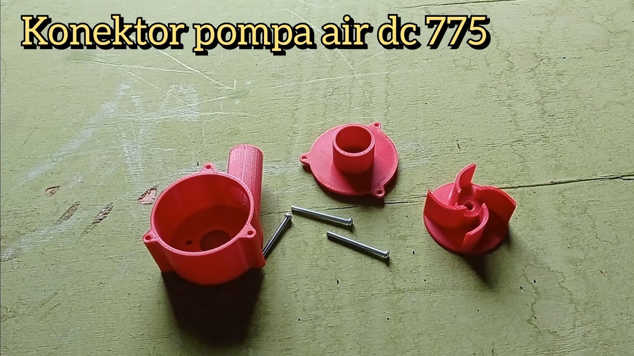 UNBOXING 3D water pump untuk motor dc 775  #pompadc12v #project