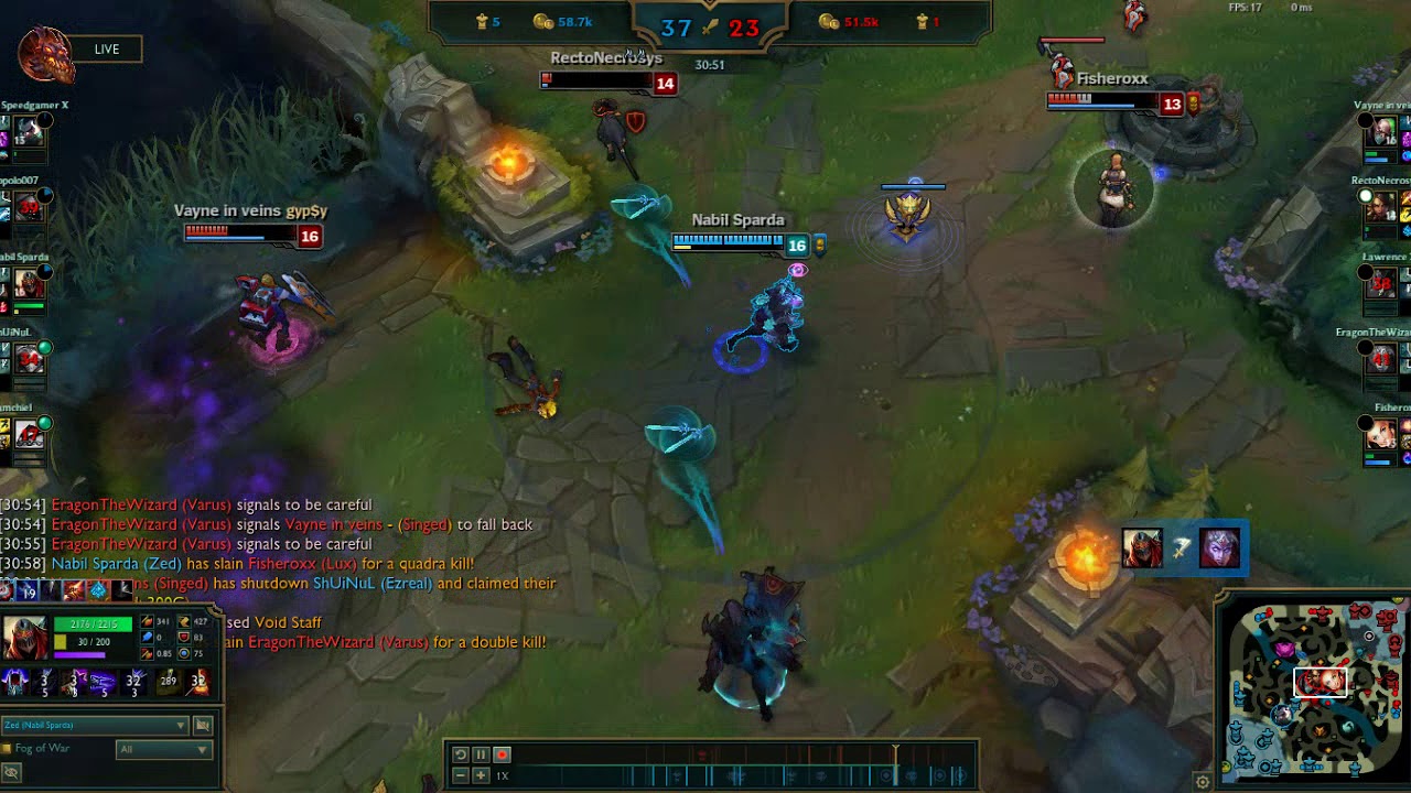 Zed Cuadrakill - League of Legends in Human's Life