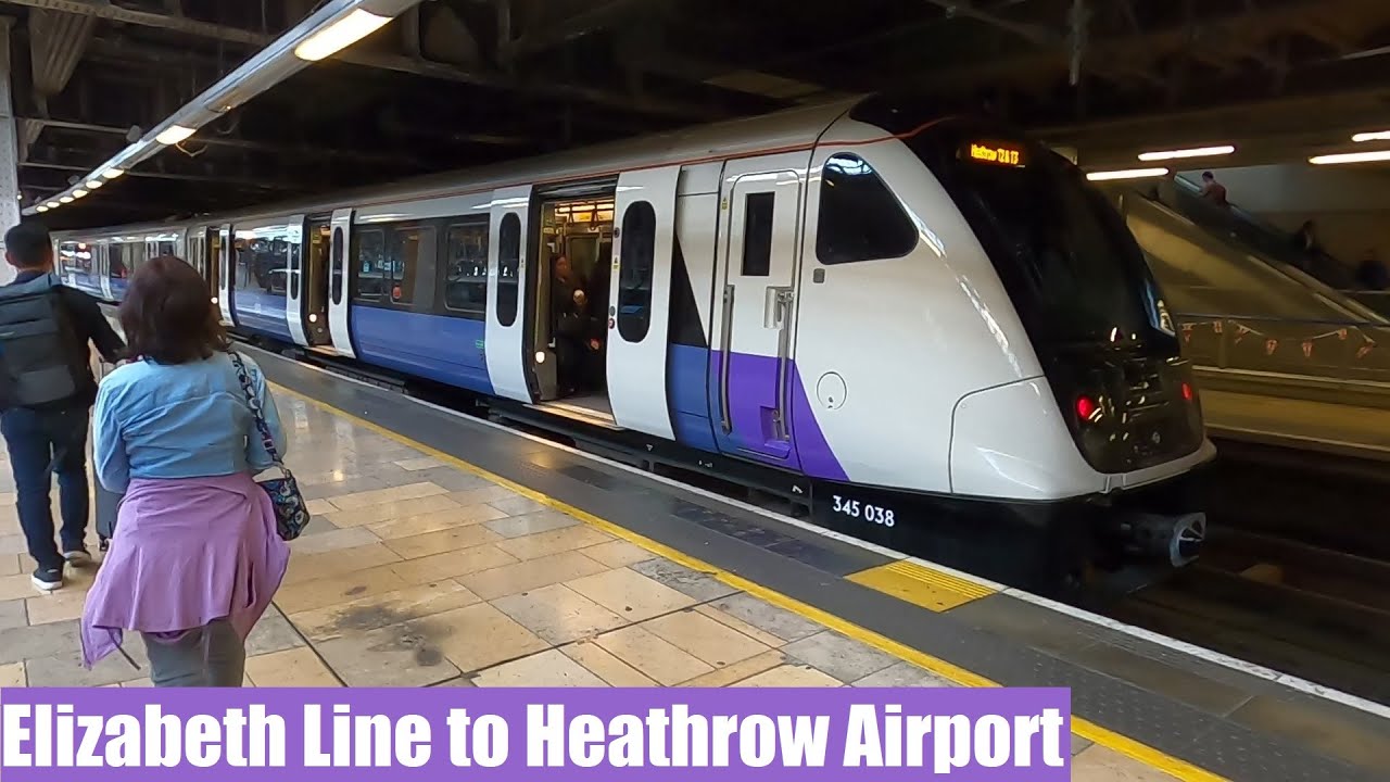 Elizabeth Line Full Journey from Paddington to Heathrow Airport on a Class 345 Train
