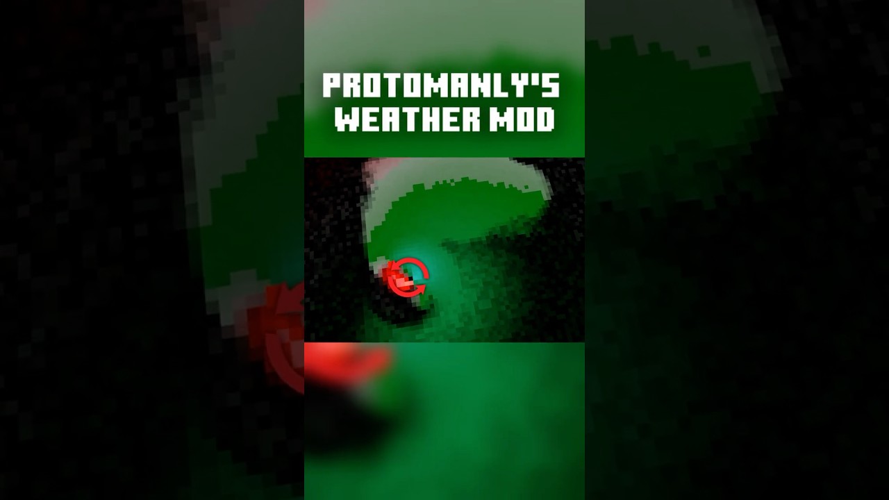 The Supercell (ProtoManly's Weather Mod MINECRAFT) #minecraft #shorts