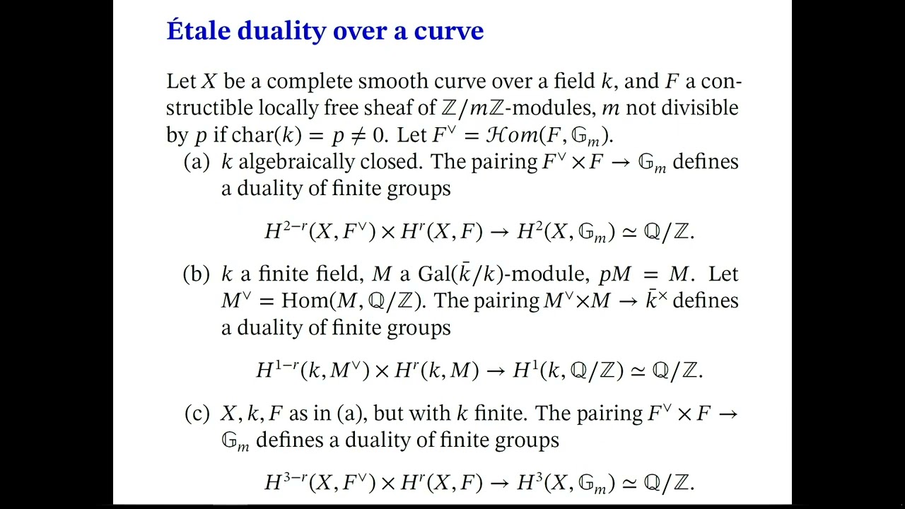 Arithmetic Duality | James Milne