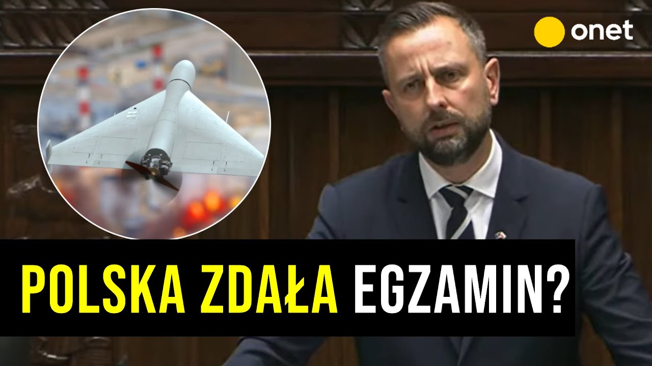 Szef MON o rosyjskich dronach nad Polską. 