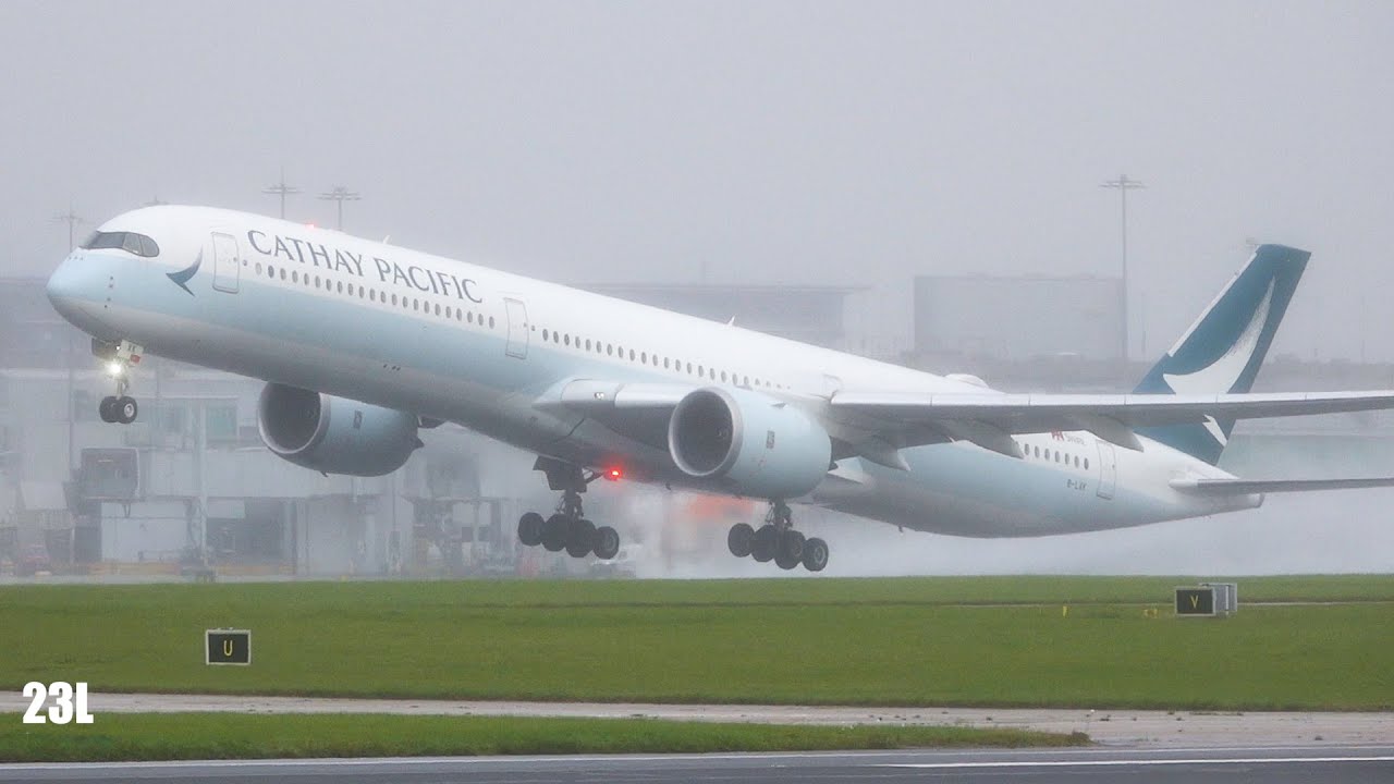 Great Takeoff Cathay Pacific Airbus A350-1041 B-LXK CX216 Manchester MAN To Hong Kong HKG 23/09/2020