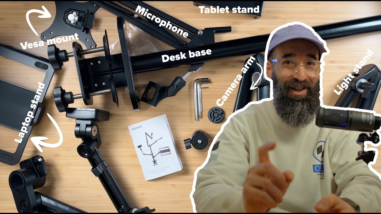 Recording videos at your desk? Try the Neewer Desk Mount! (DS007)