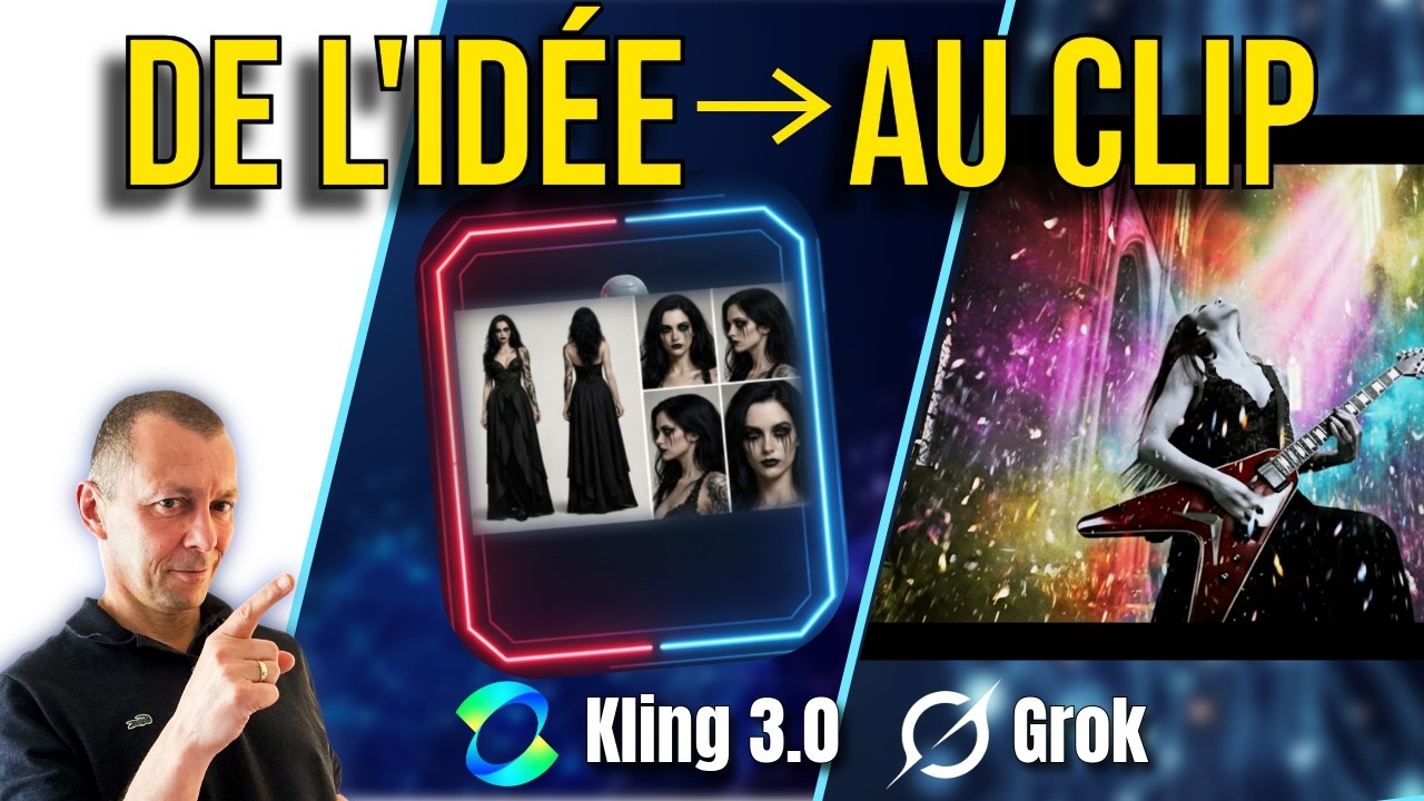 Gemini + Grok + Kling = Clip Professionnel en IA (Tuto Pas à Pas)