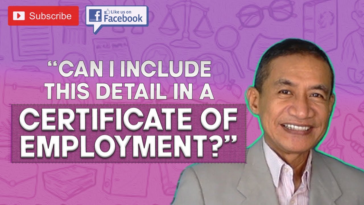 Can you specify in a Certificate of Employment that the employee did not render their 30-day notice?