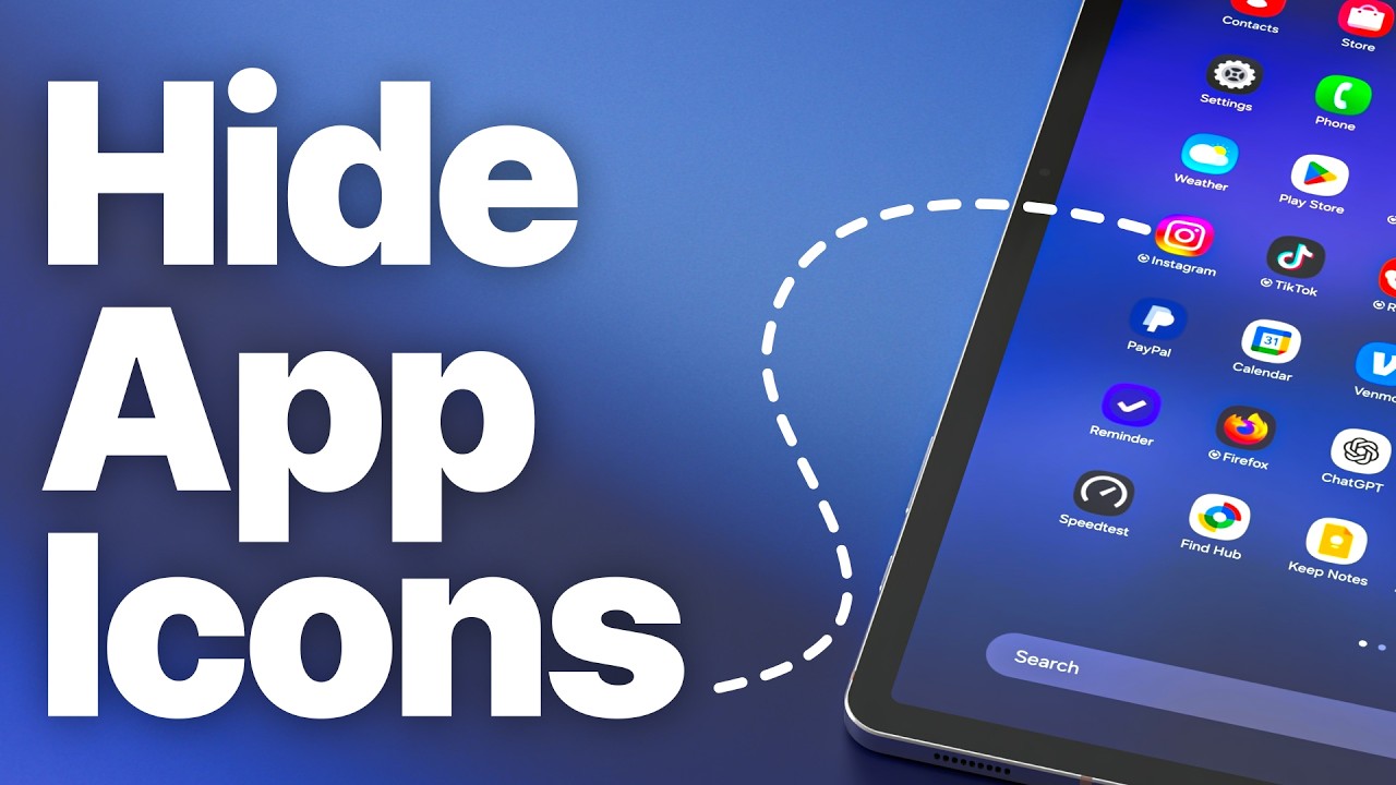 How to Hide App Icons on Android Tablets (Home Screen & App Drawer)