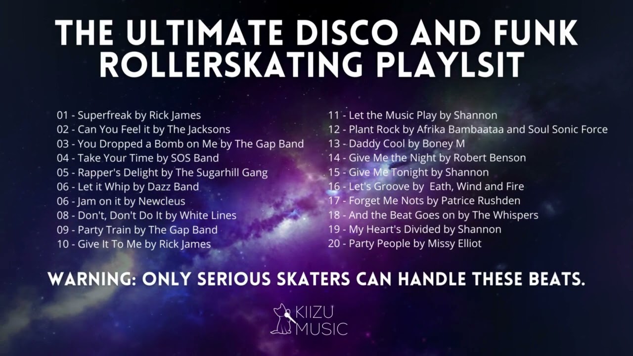 The ULTIMATE DISCO, FUNK, and OLD SKOOL RAP SKATING PLAYLIST to ever be RECORDED!