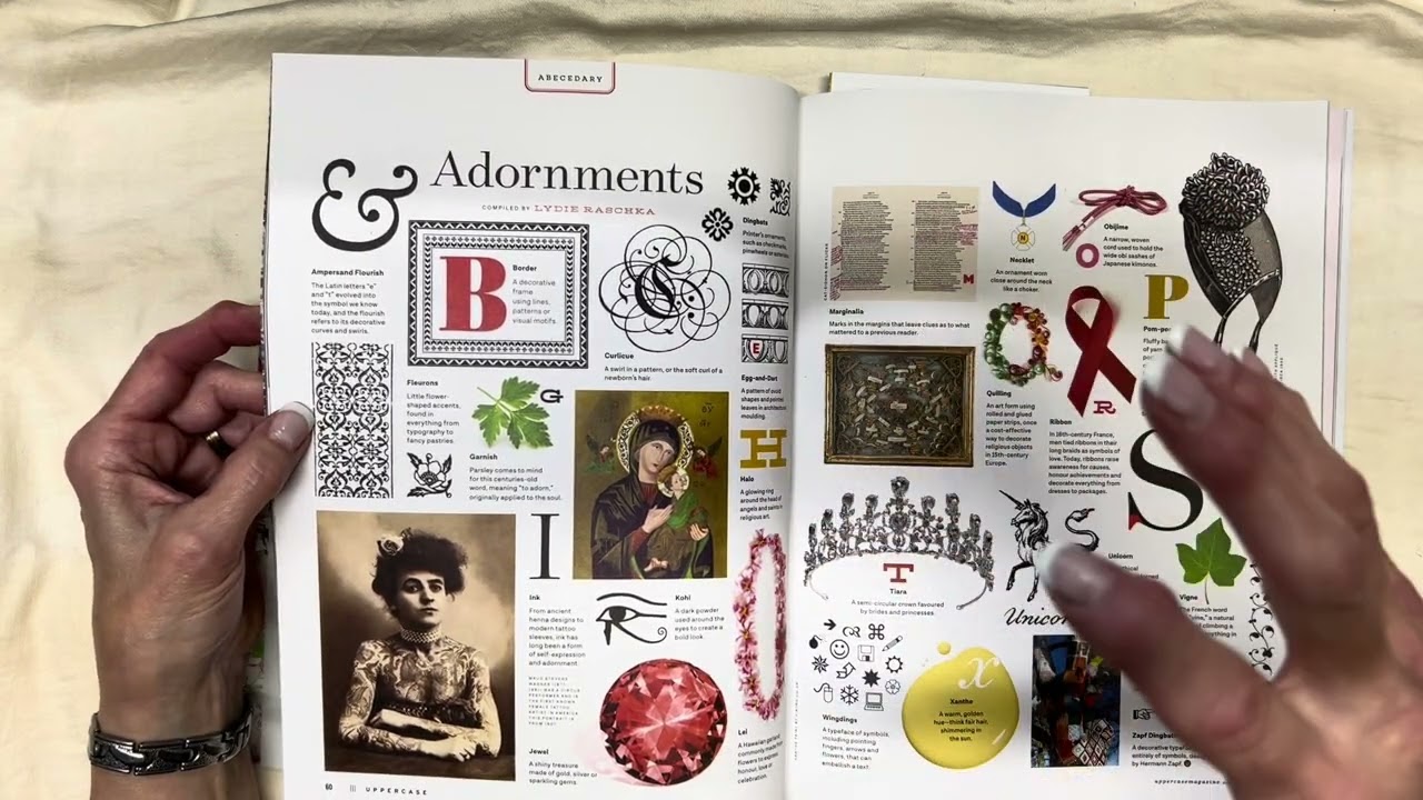 Flip Through of UpperCase Magazine 66 Adornment.Treat #uppercase #showandtell