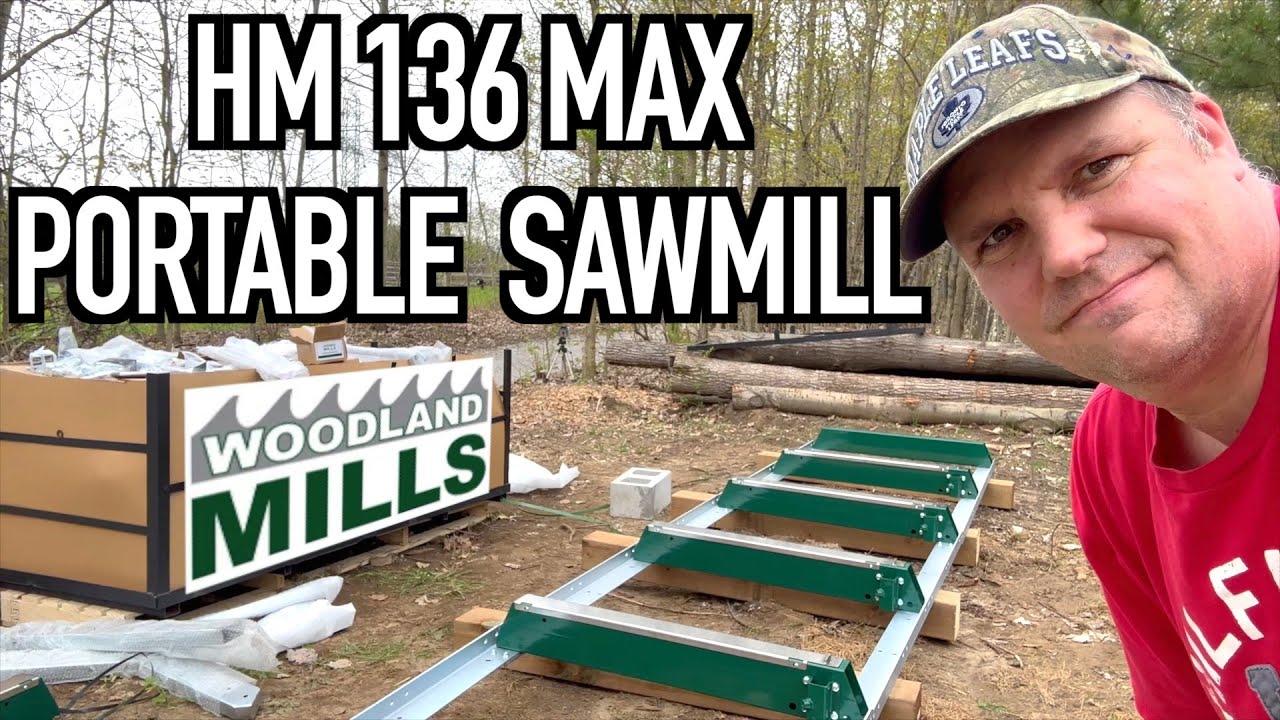 Woodland Mills HM136MAX Sawmill Unboxing & Track Assembly