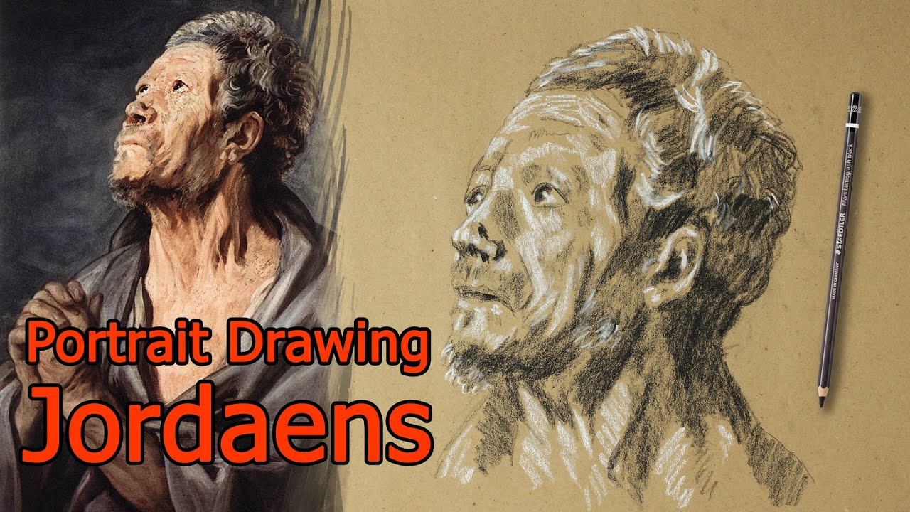 Recreating Jordaens’ Dramatic 17th-Century Apostle | Realistic Graphite Portrait