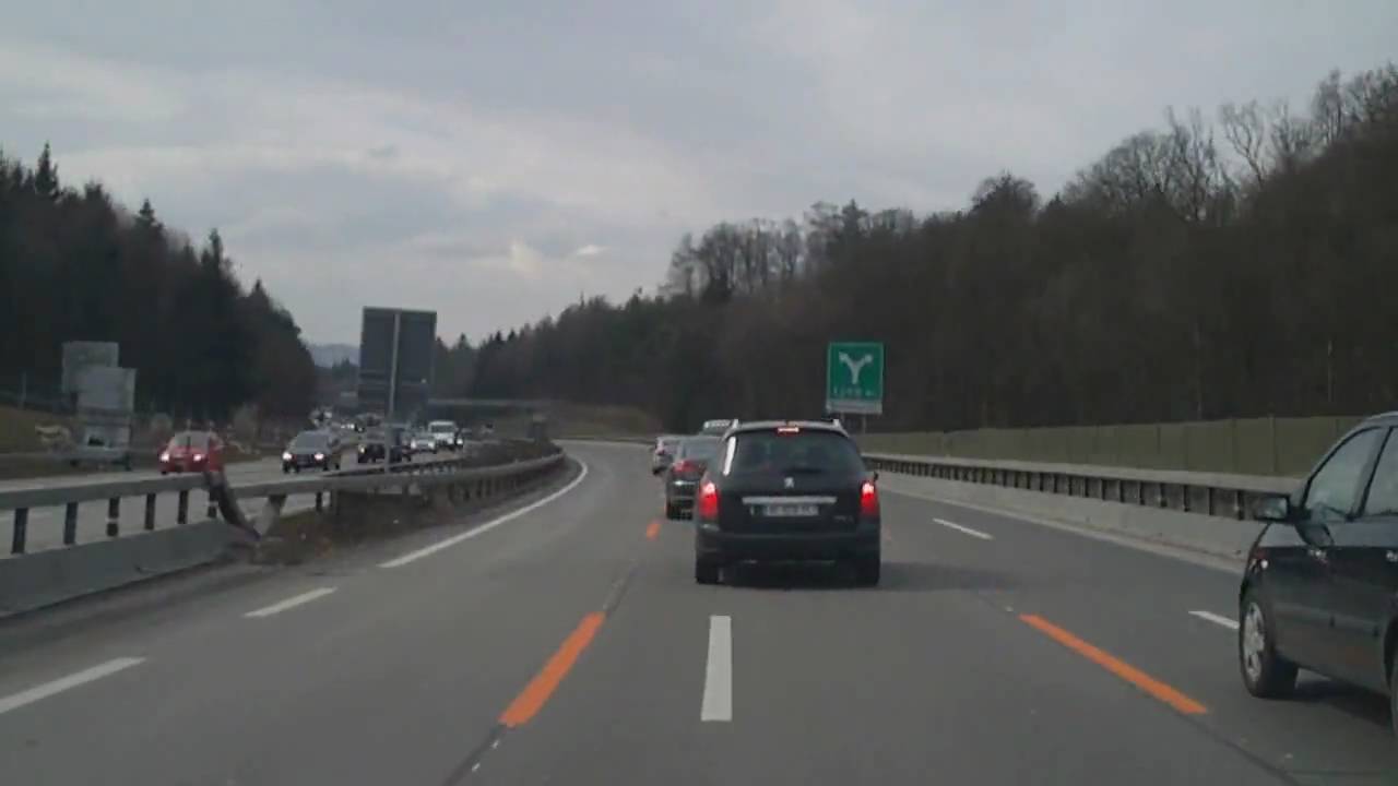 From Bern to Martigny (VS) 7,2X Speed/ Switzerland /A12/A9/  Highway / 03.2010/ HD