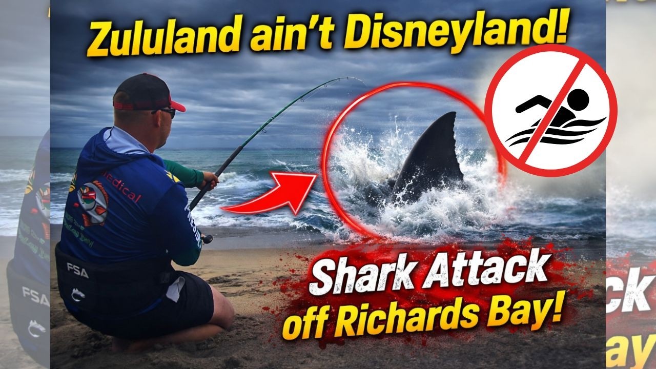 ZULULAND ain't DISNEYLAND! - SHARK ATTACK off Richards Bay!