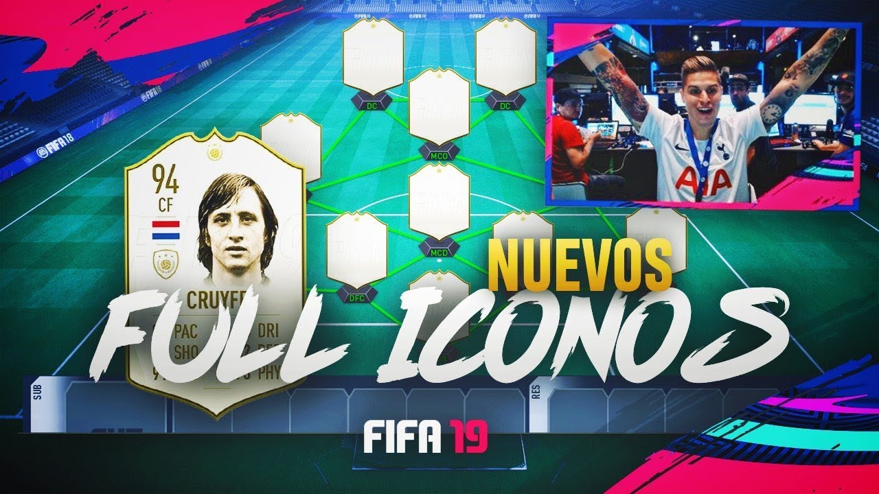 LA MEJOR PLANTILLA CON LOS NUEVOS ICONOS DE FIFA 19!!!
