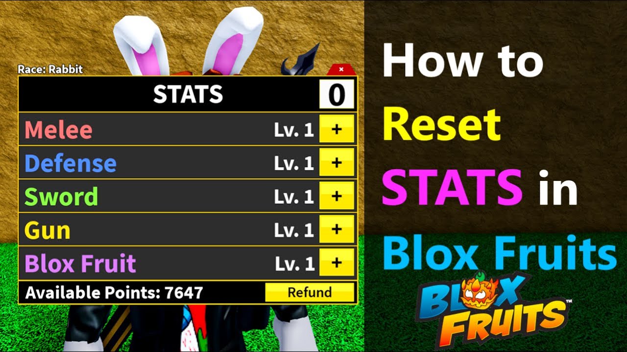 How to Reset STATS in Blox Fruits | Get STATS Reset in Blox Fruits #roblox #bloxfruits