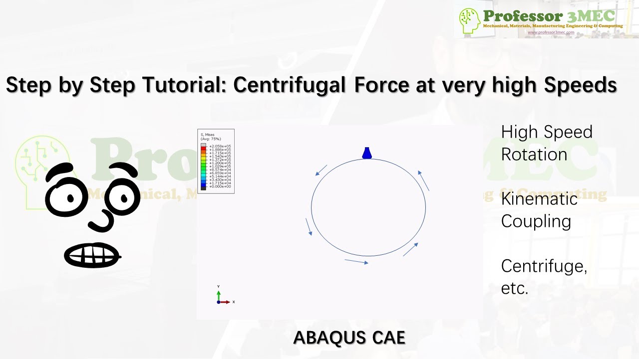 Пошаговое руководство ABAQUS: Центробежная сила на очень высоких скоростях