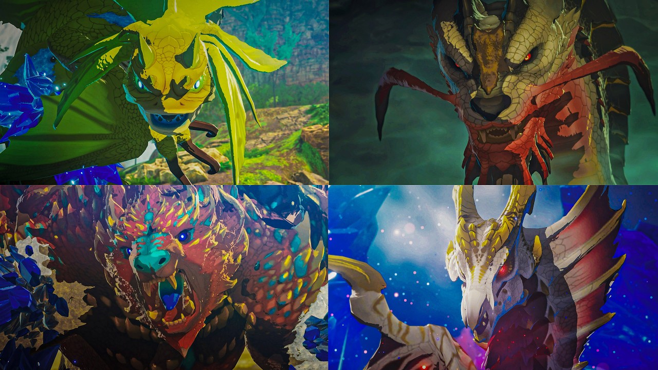 Monster Hunter Stories 3 - Вступительные сцены со всеми монстрами
