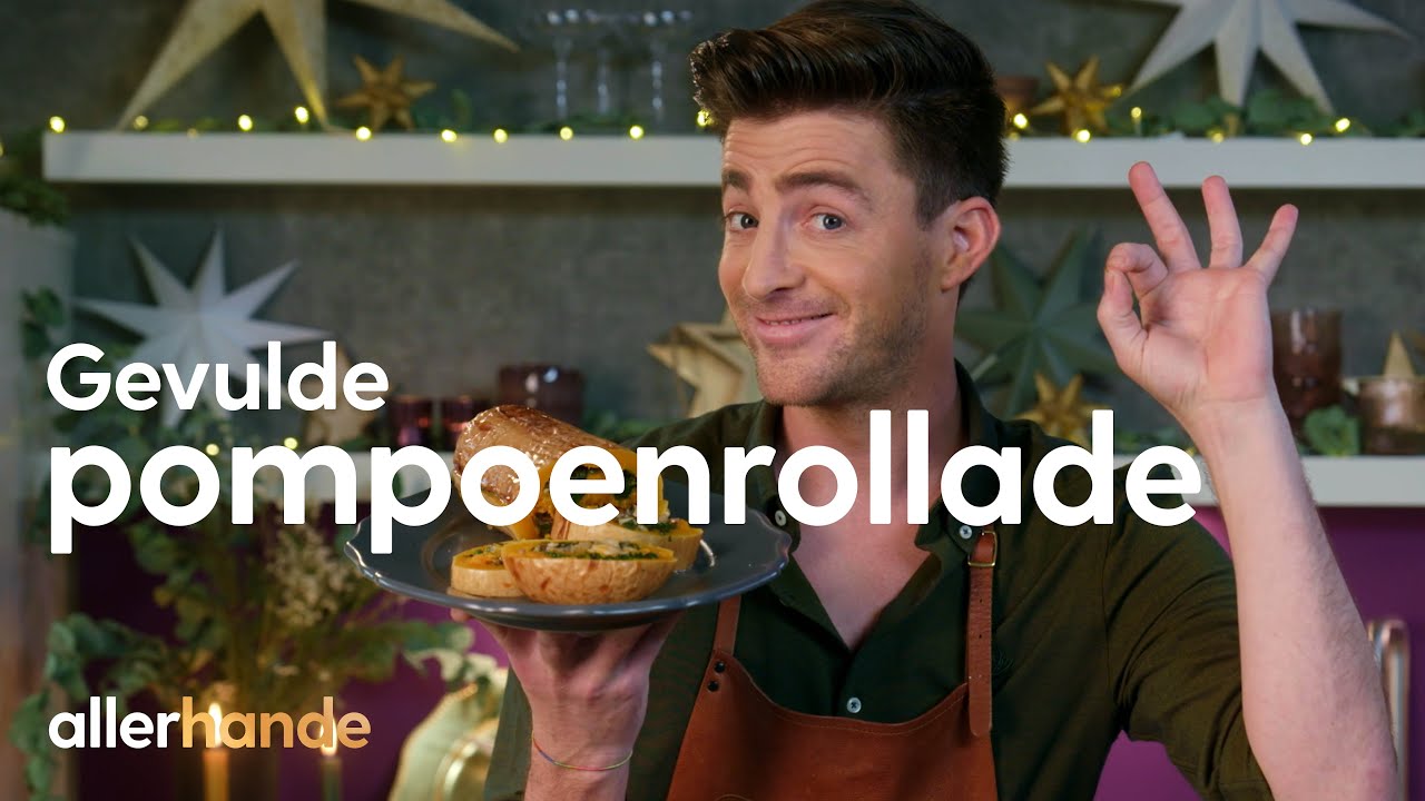 Gevulde pompoenrollade | Hugo Kennis | Allerhande Kerst Kookschool