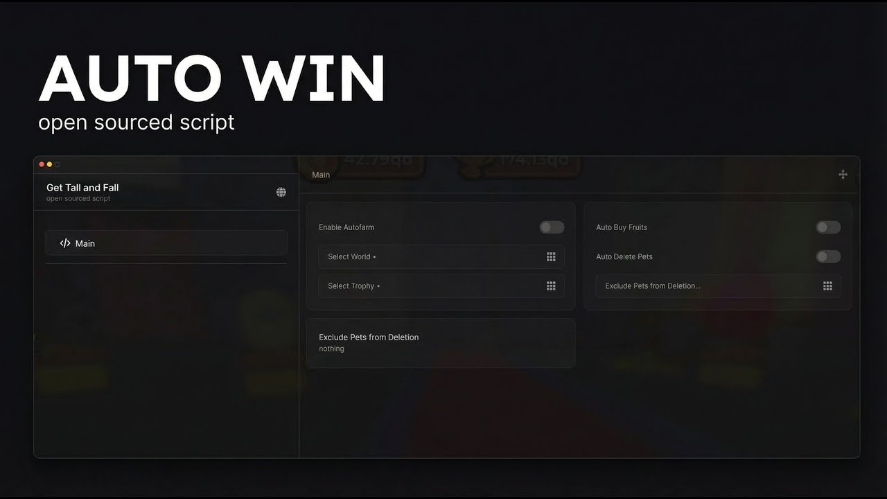 💥NEW💥 Get Tall And Fall Script GUI | Auto Farm Wins