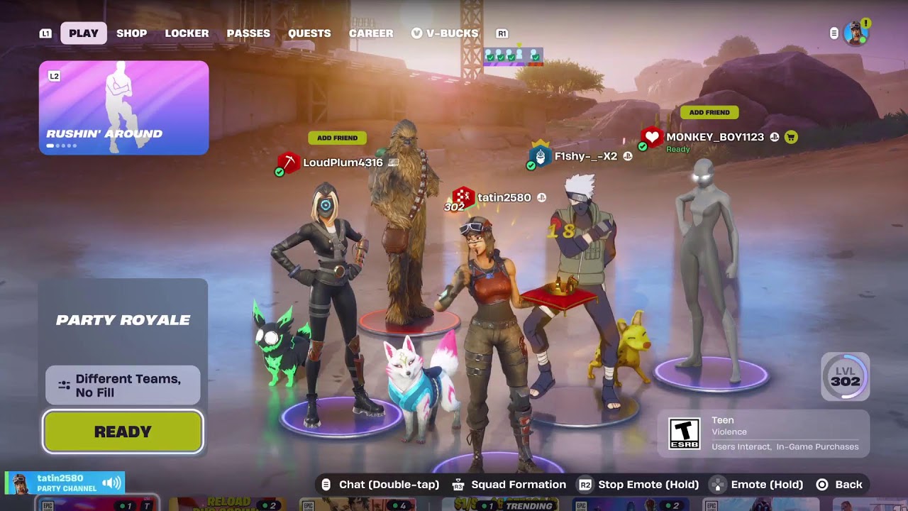 Playing Fortinte