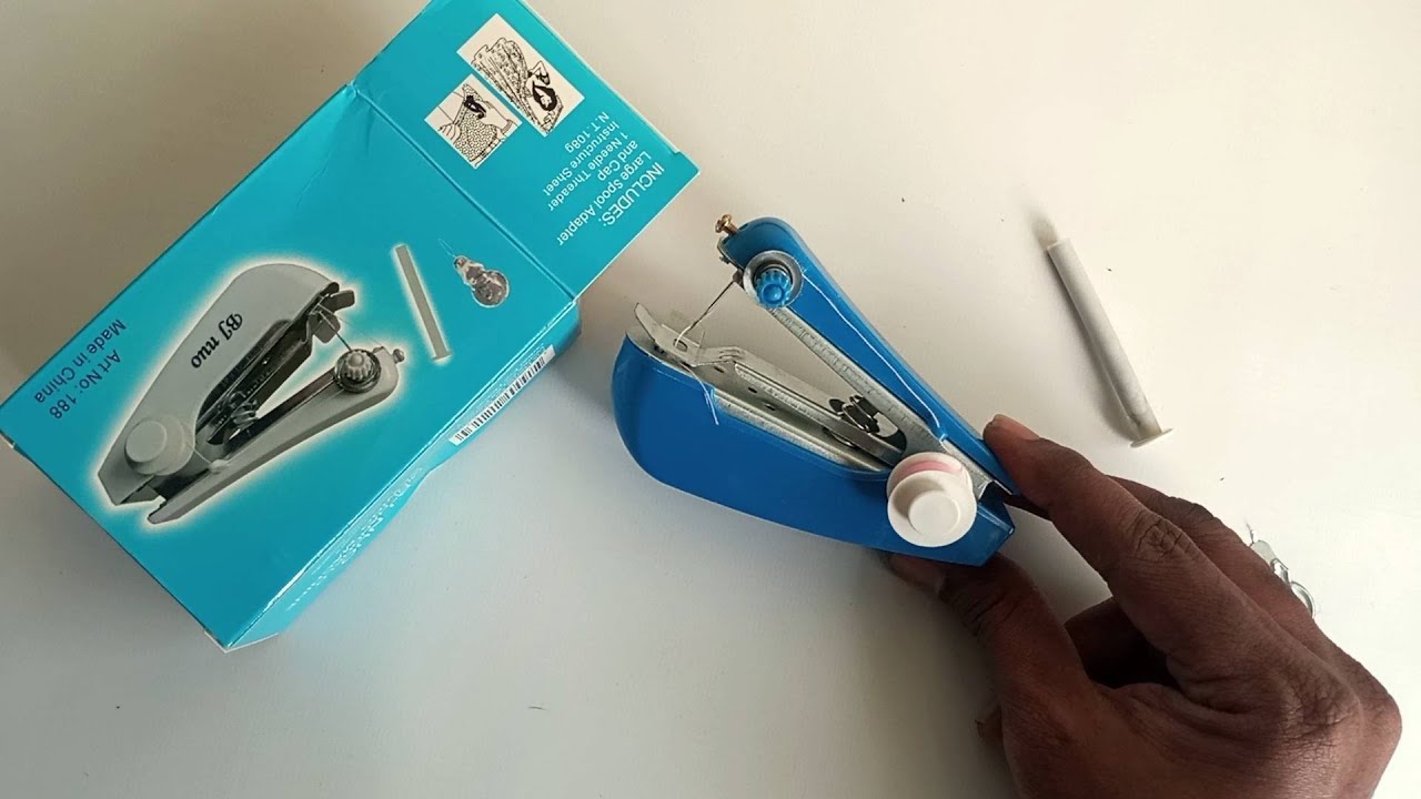 Mini Stapler Sewing Machine Unboxing - Portable Handheld Manual Sewing Machine