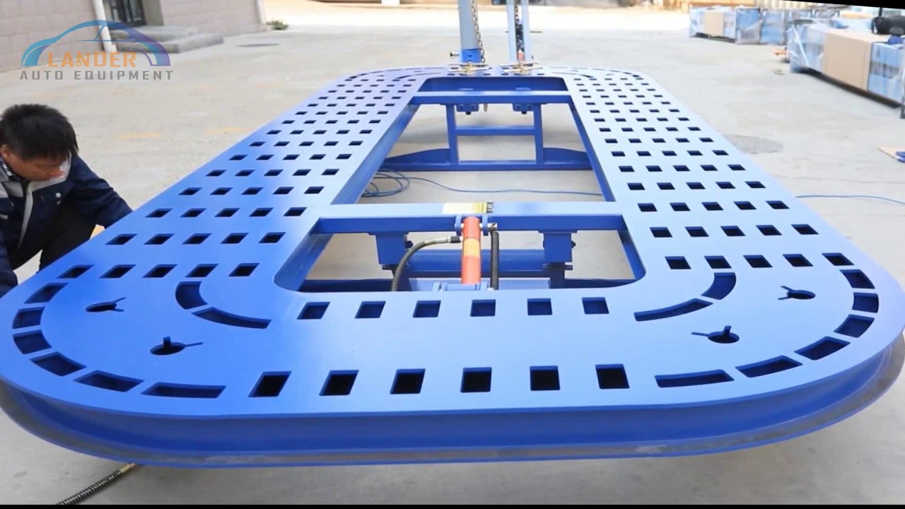 HOW TO INSTALL AND USE LANDER FRAME MACHINE FOR BODY SHOP