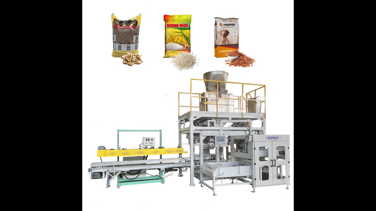 Automatic 15-25kg pet food weighing filling bagging machine --Iapack