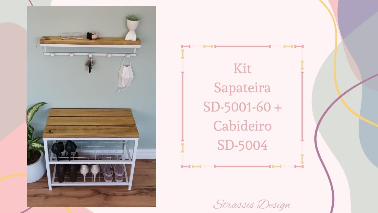 KIT SD-5001-60 + SD-5004 BRANCO STRASSIS DESIGN